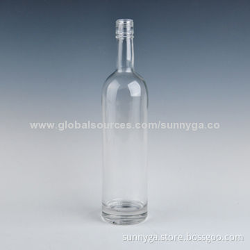 Classical Round Clear Wine Glass Bottle, 775mL Capacity and 330mm Height